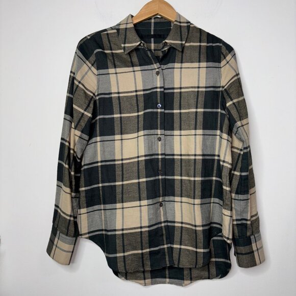 Jenni Kayne Women's Cotton Plaid Flannel Button Down Shirt Size S - Picture 9 of 12